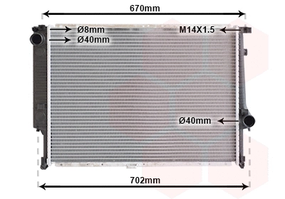Radiator, engine cooling (06002102)
