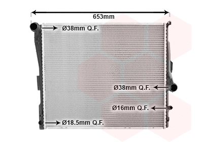 Radiator, engine cooling (06002343)