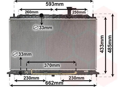 Radiator, engine cooling (83002152)
