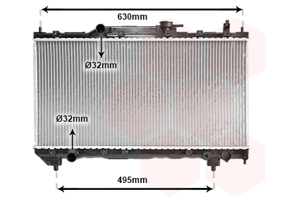 Radiator, engine cooling (53002237)