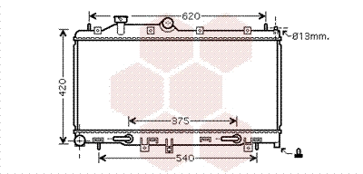 Radiator, engine cooling (51002076)