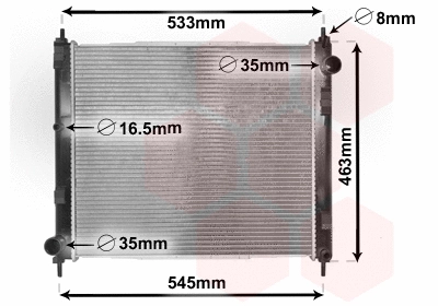 Radiator, engine cooling (33002385)