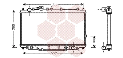 Radiator, engine cooling (83002017)