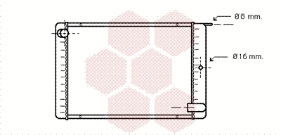Radiator, engine cooling (59002020)