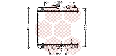 Radiator, engine cooling (11002045)