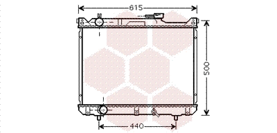 Radiator, engine cooling (52002078)