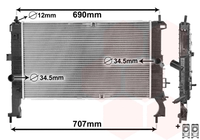 Radiator, engine cooling (37002346)