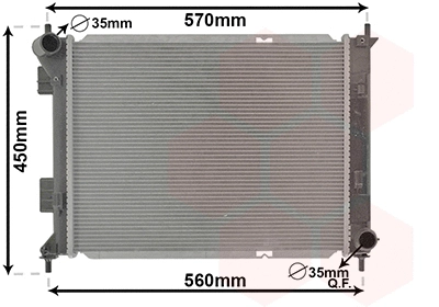 Radiator, engine cooling (82012711)