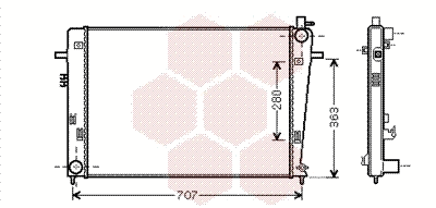 Radiator, engine cooling (82002204)