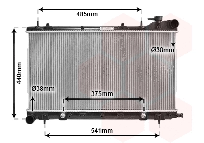 Radiator, engine cooling (51002049)