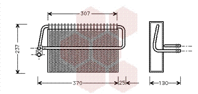 Evaporator, air conditioning (3000V272)