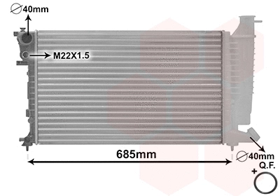 Radiator, engine cooling