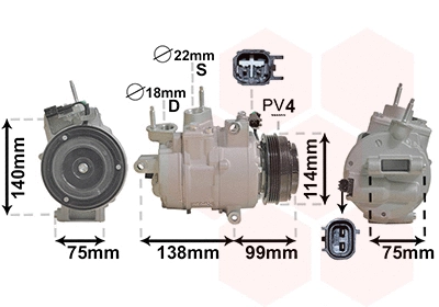 Compressor, air conditioning (1801K704)
