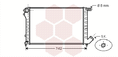 Radiator, engine cooling (09002195)