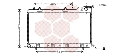 Radiator, engine cooling (51002047)