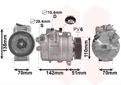 Compressor, air conditioning (0600K417)