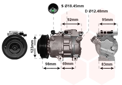 Compressor, air conditioning (8200K239)