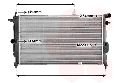 Radiator, engine cooling (37002190)