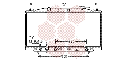 Radiator, engine cooling (25002224)