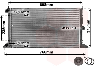 Radiator, engine cooling