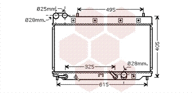 Radiator, engine cooling (25002195)