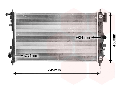 Radiator, engine cooling (37002470)