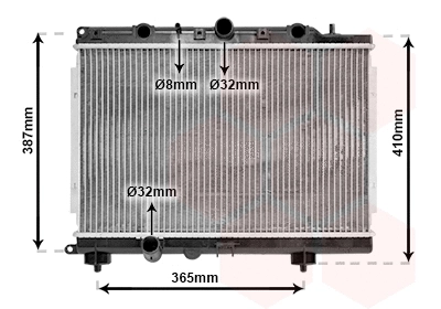 Radiator, engine cooling (02002154)