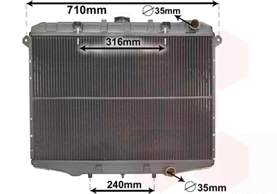 Radiator, engine cooling (13002143)