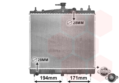 Radiator, engine cooling (13002247)