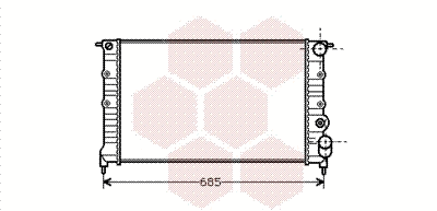 Radiator, engine cooling (43002115)