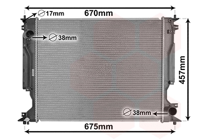Radiator, engine cooling (53002717)