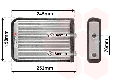 Heat Exchanger, interior heating (17006220)