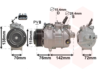 Compressor, air conditioning (0600K419)