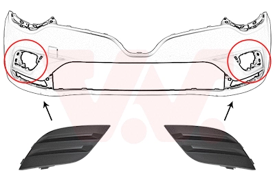 Ventilation Grilles, bumper