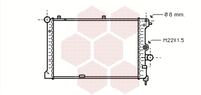 Radiator, engine cooling (37002168)