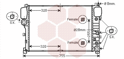 Radiator, engine cooling (30002492)