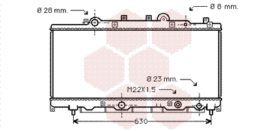 Radiator, engine cooling (73002084)