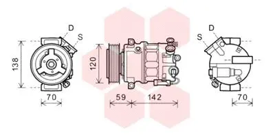 Compressor, air conditioning (3700K577)