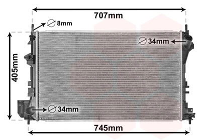 Radiator, engine cooling (37002338)