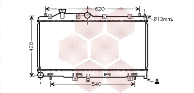 Radiator, engine cooling (51002067)