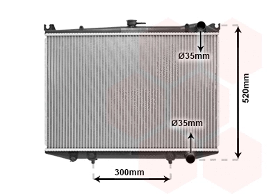 Radiator, engine cooling (13002064)