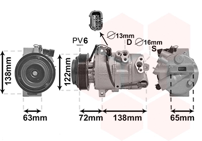 Compressor, air conditioning (8201K712)
