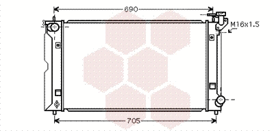 Radiator, engine cooling (53002351)