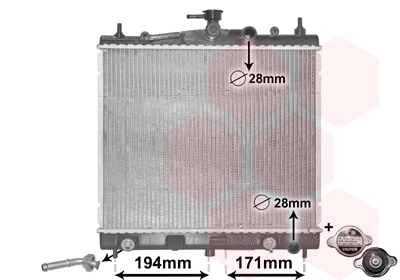 Radiator, engine cooling (13002248)