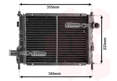 Radiator, engine cooling (02002133)