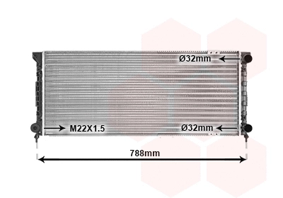 Radiator, engine cooling (58002066)