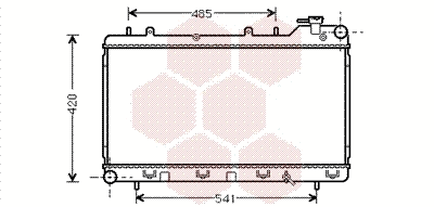 Radiator, engine cooling (51002015)