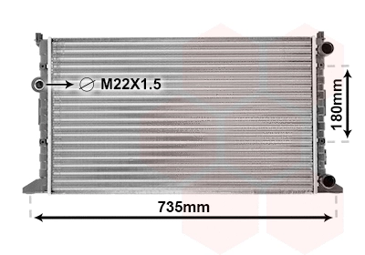 Radiator, engine cooling (58002160)