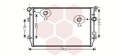 Radiator, engine cooling (58002287)