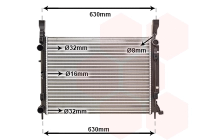 Radiator, engine cooling (43002469)